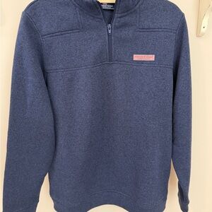 Men’s Vineyard Vines Navy Zip-Up Sweater